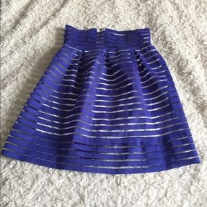 Blue preppy skirt